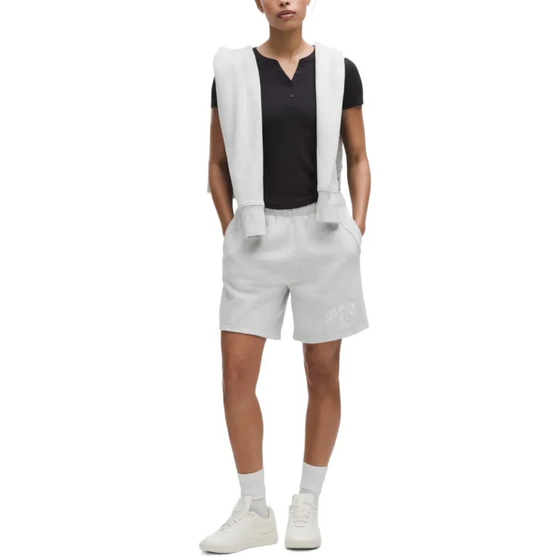 Lululemon Scuba Casual Shorts 7 Inches Women's Gray Heathered Core Ultra Light Grey-2