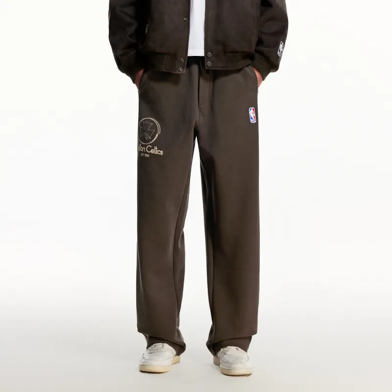 JACK JONES· x NBA JACK&JONESxNBA Spring Summer Knitted Sweatpants Men's Black Olive-5