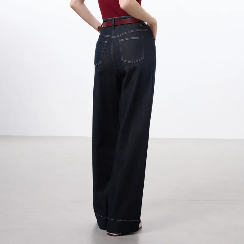3COLOUR Jeans Women's Deep Sea Blue-5