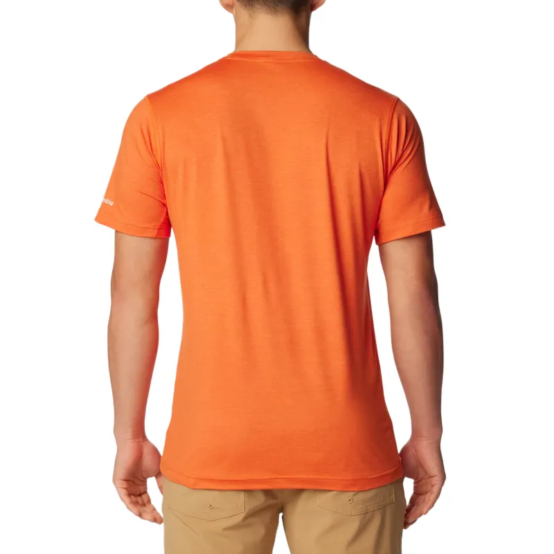 Columbia Collegiate Tech Trail Omni Shade™ Shirt Men's Orange-1