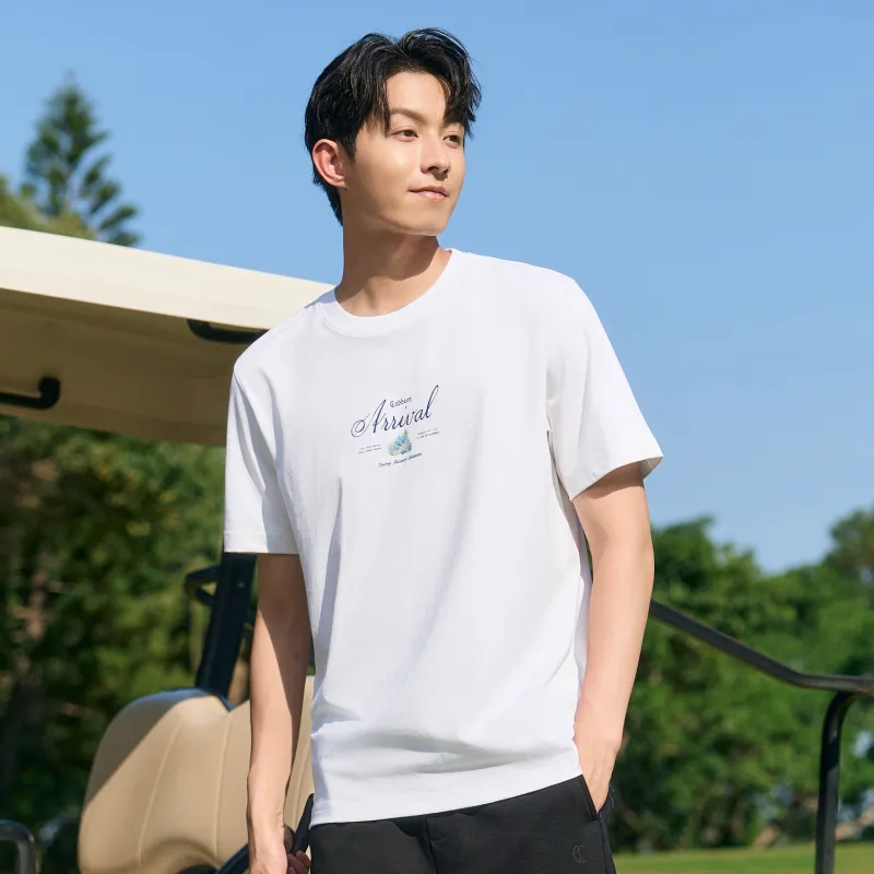 Cabbeen T Shirts Men Ecru 12-4
