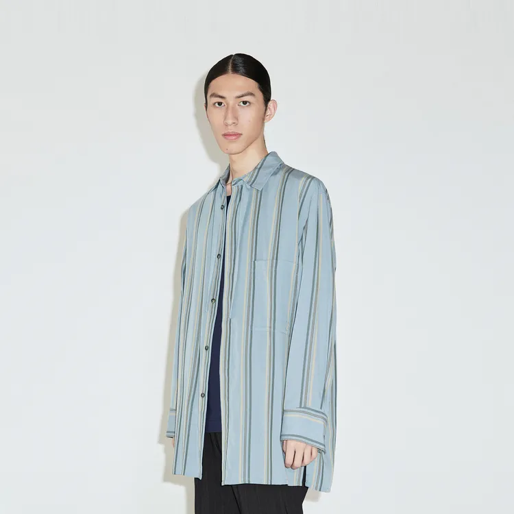 CROQUIS Shirts Unisex 461 Mixed Gray Blue-4
