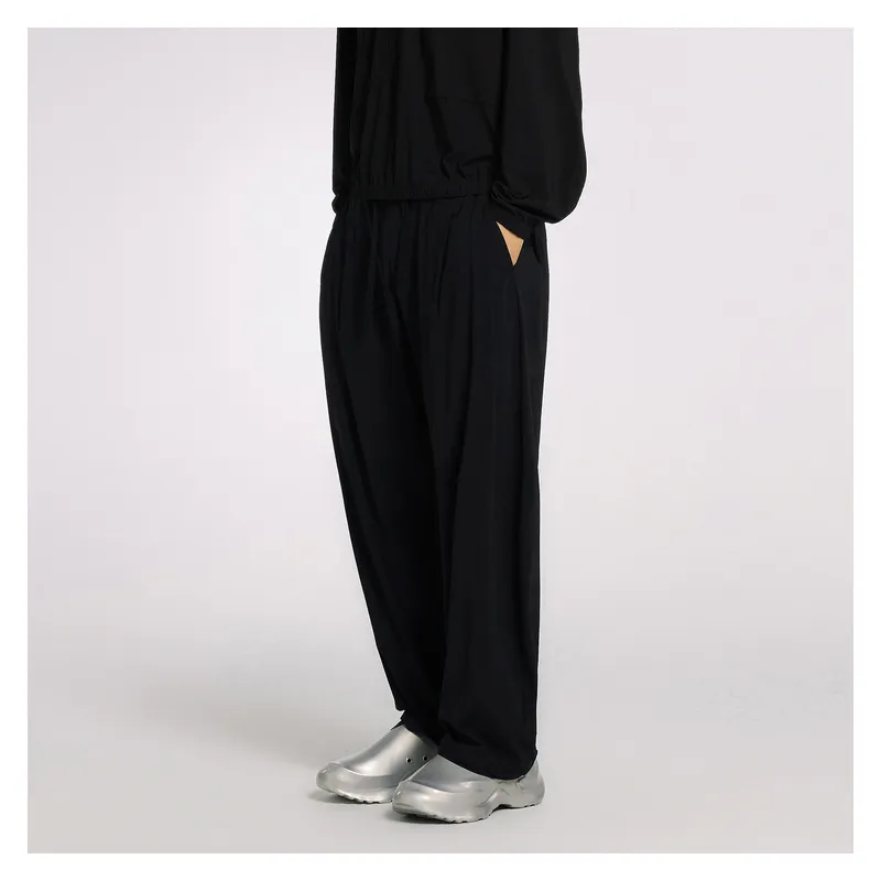 CROQUIS Casual Pants Unisex 001 Jet Black-4
