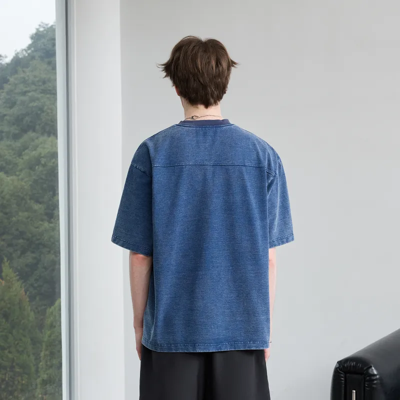 Lilbetter T Shirts Unisex Washed Blue-1