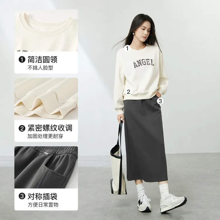 SENTUBILA Casual Suits Women's White & Gray Color-8