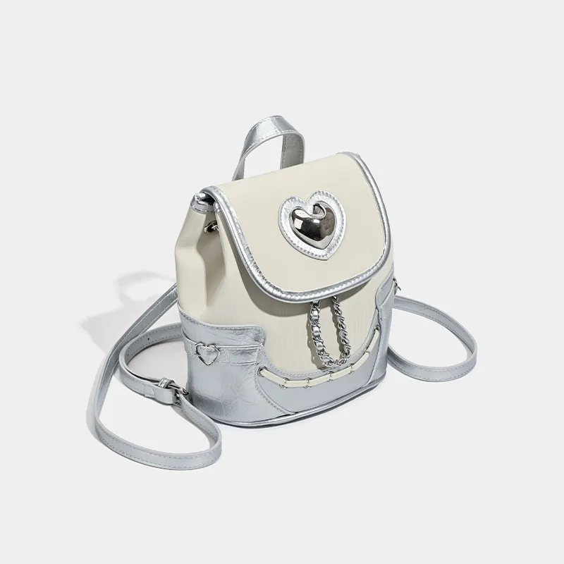 NATTY PU Backpack Women's White-4