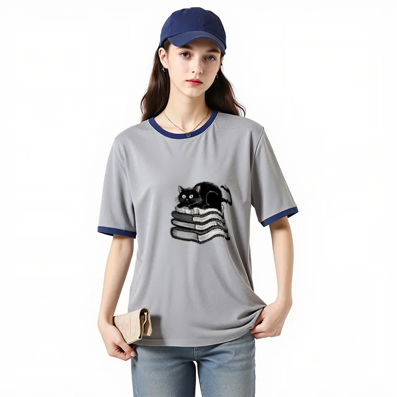 FAIRWHALE Drop Shoulder Sleeve T Shirt Women's-26
