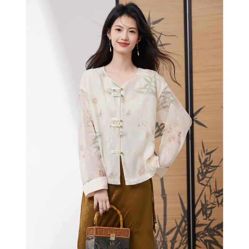 XINFEIYU Jackets Women's Beige-2