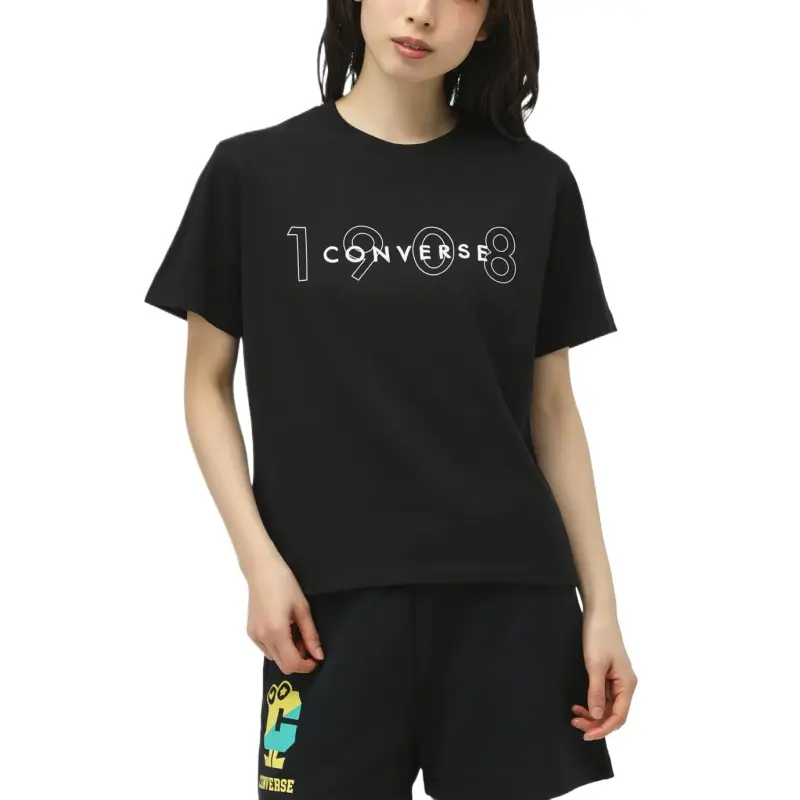 Converse Regular T Shirt Women's Black-2