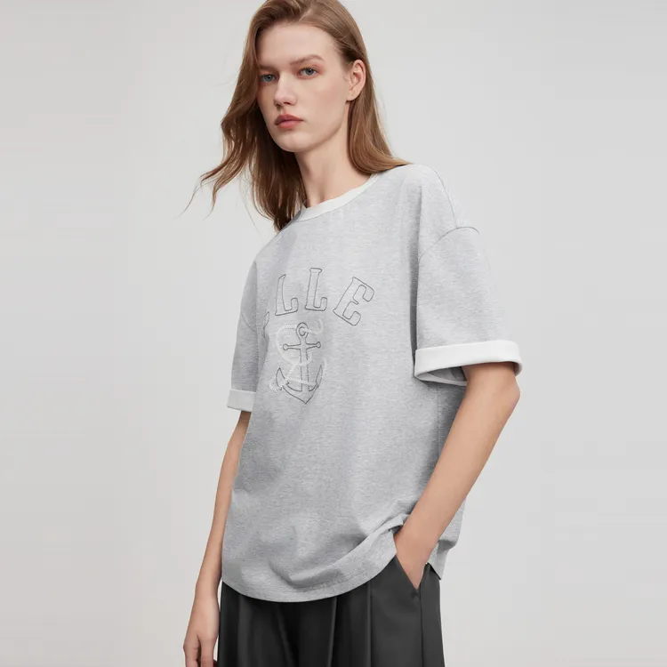 ELLE Short Sleeved T Shirts Women's-9