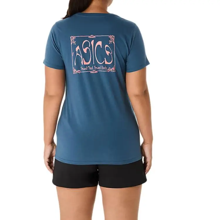 Asics Regular T-Shirt Women's Vintage Indigo-1