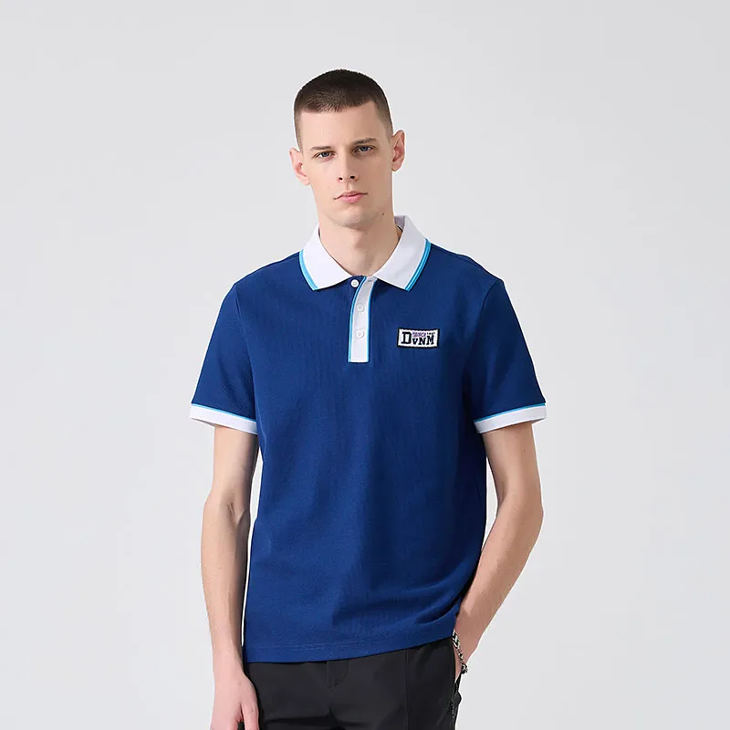 DAVID NAMAN Polo Shirt Men's Gemstone Blue-5