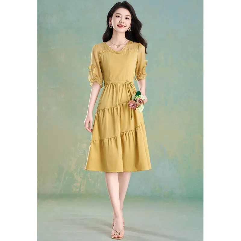 Mylan Summer Short Sleeved Dress Women's-6