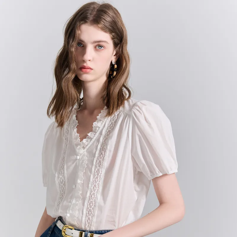 3COLOUR Shirt Women's Cloud White-4