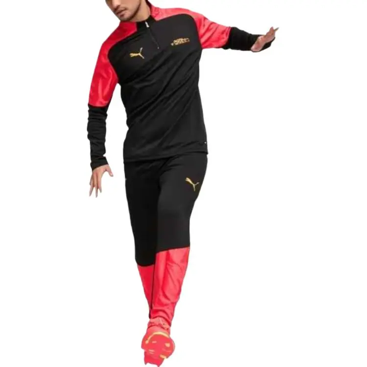 PUMA Individual FINAL Soccer Training Apparel Collection DryCELL Knitted Sweatpants Men's Black-3