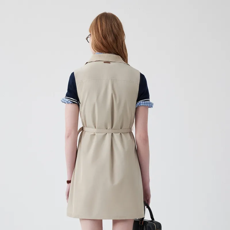 Teenie Weenie Sleeveless Dress Women's Khaki-6