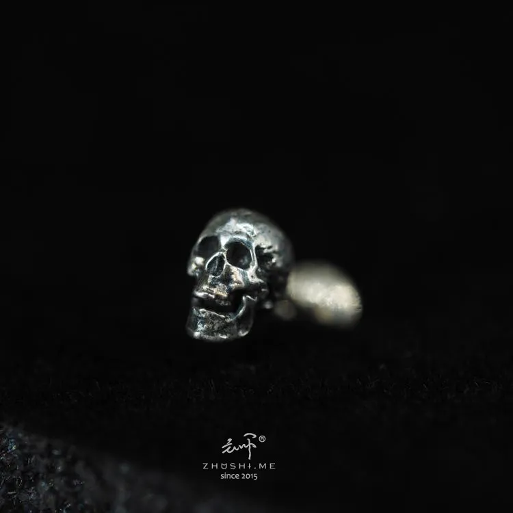 ZHUSHI 925 Sterling Silver Stud Earrings Unisex-5