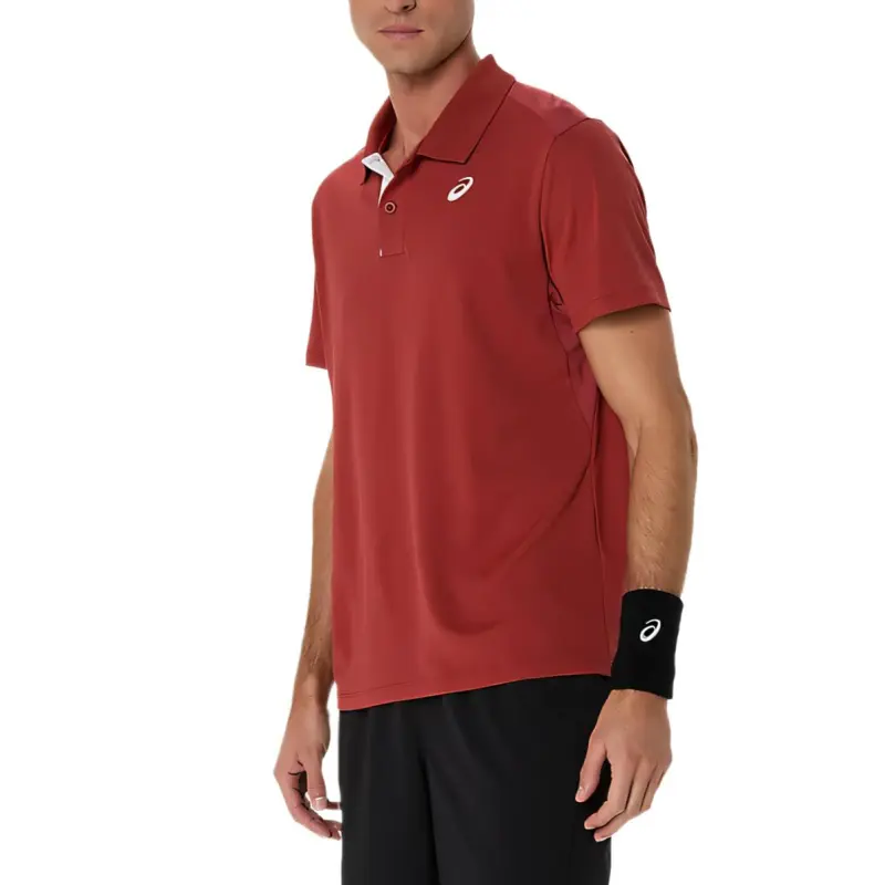 Asics COURT Polo Shirt Men's Red-2