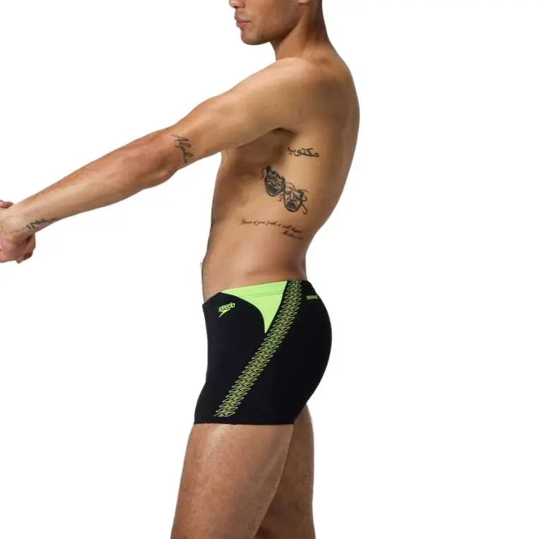 Speedo HyperBoom Splice Swimming Shorts Men's Black Green-5