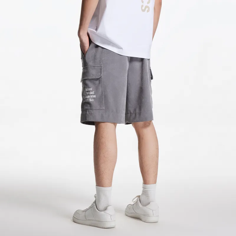 JACK JONES· JACK&JONESxNBA Spring Summer Casual Shorts Men's E40 Robin Gray-3