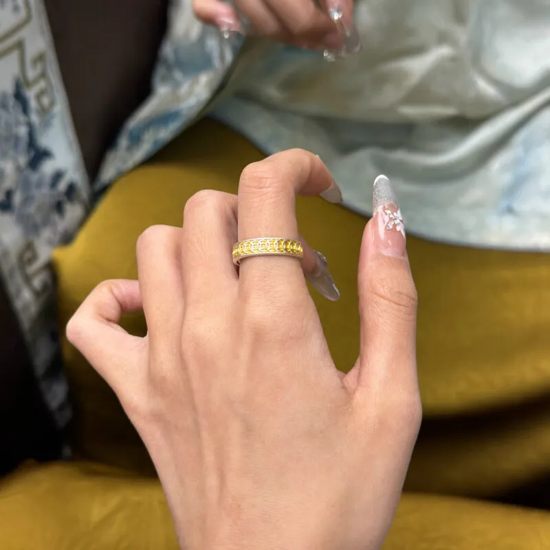 FUYUFU Sterling Silver 999 Fine Silver Rings Unisex-2