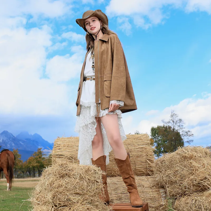 3COLOUR Jackets & Coats Women's Coffee-5