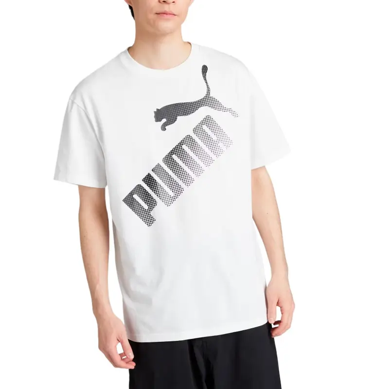 PUMA ESS T Shirts Men White-2