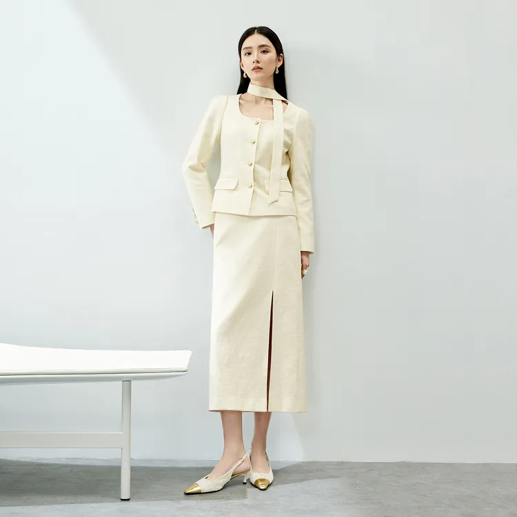 SENTUBILA Two Piece Skirt Sets Women's Cold Jade-3