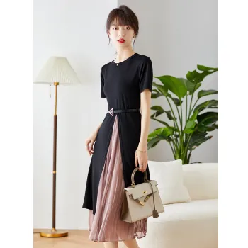 Love Elaine Short Sleeved Dress Women's Black