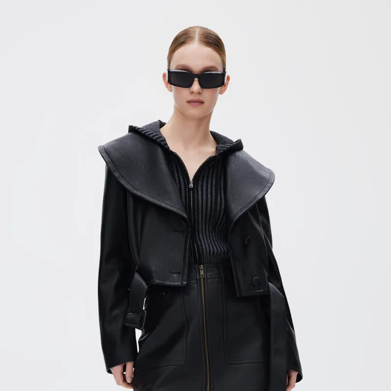 ONLY Leather Jackets Women's-8