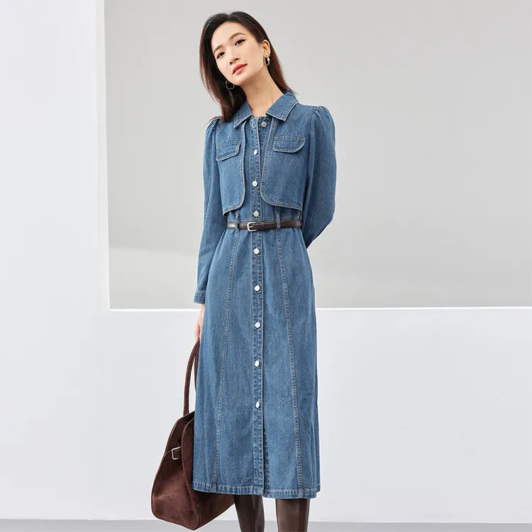 SENTUBILA Long Sleeved Dress Women's-2