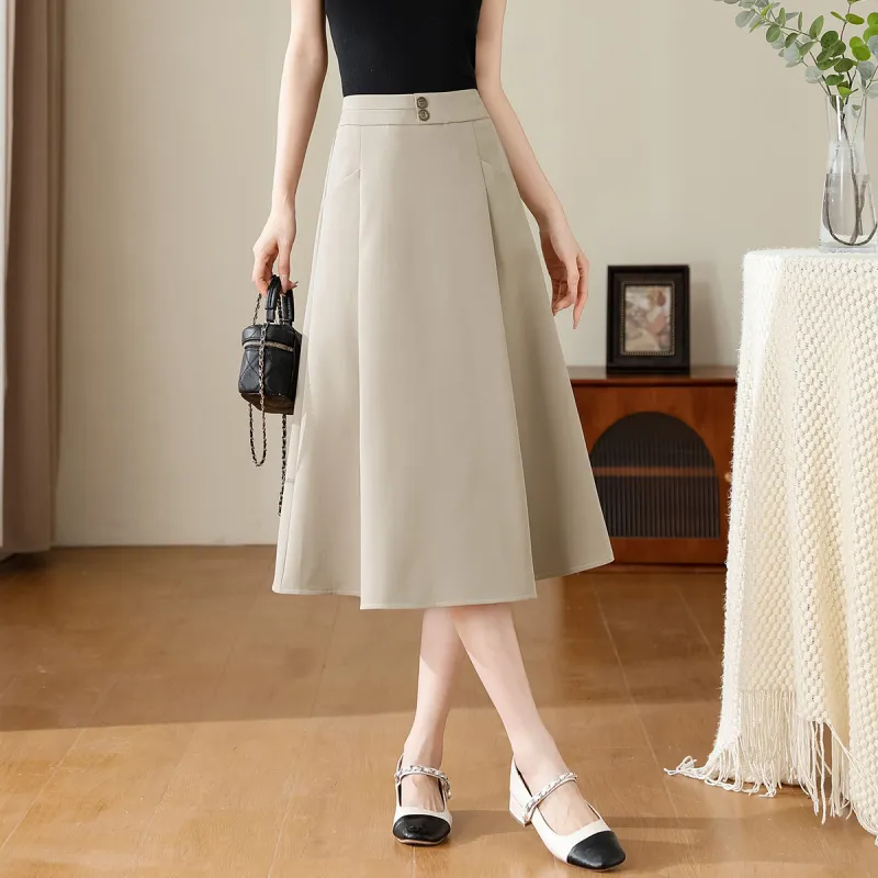 TERRE BLEUE Casual Long Skirt Women's-2