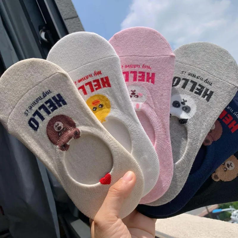 TLXT No Show Socks Unisex Soft Comfortable Summer Thin, Students Couple 3 Pack Combo Set-6