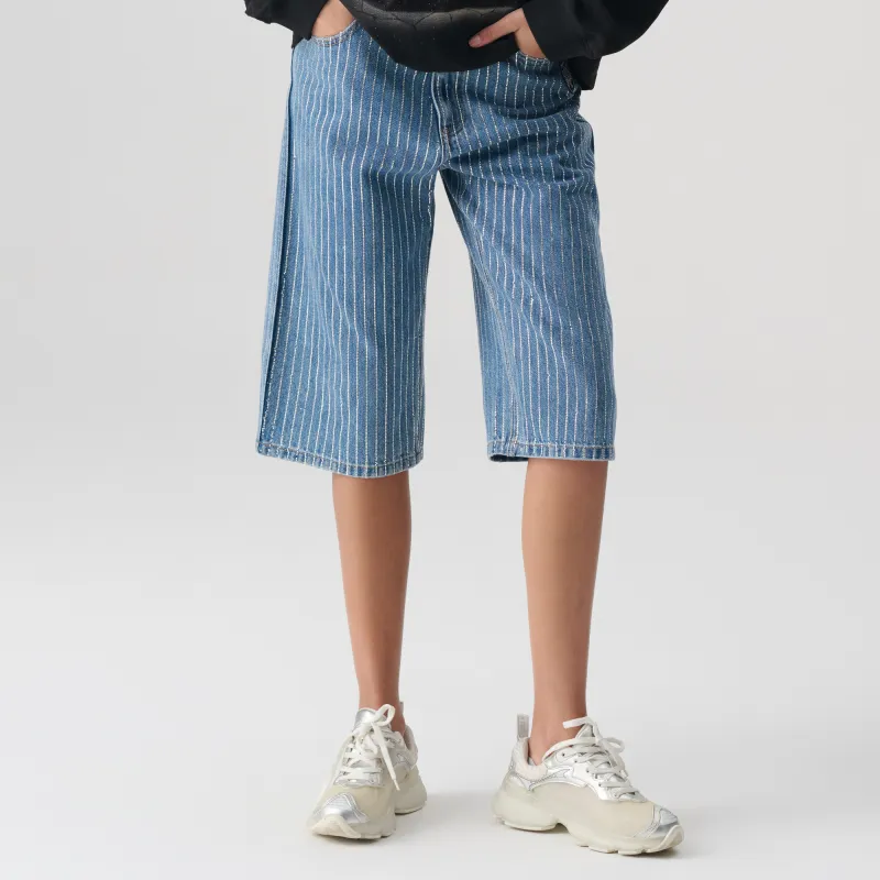 TCH Denim Shorts Unisex Denim Blue-2