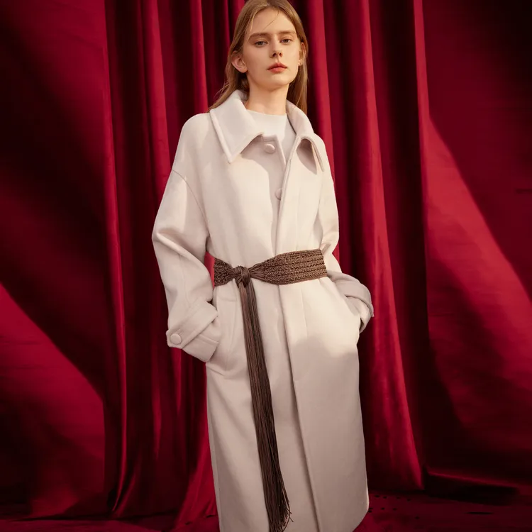ELLE x XUZHI Coats Women's Pink-5