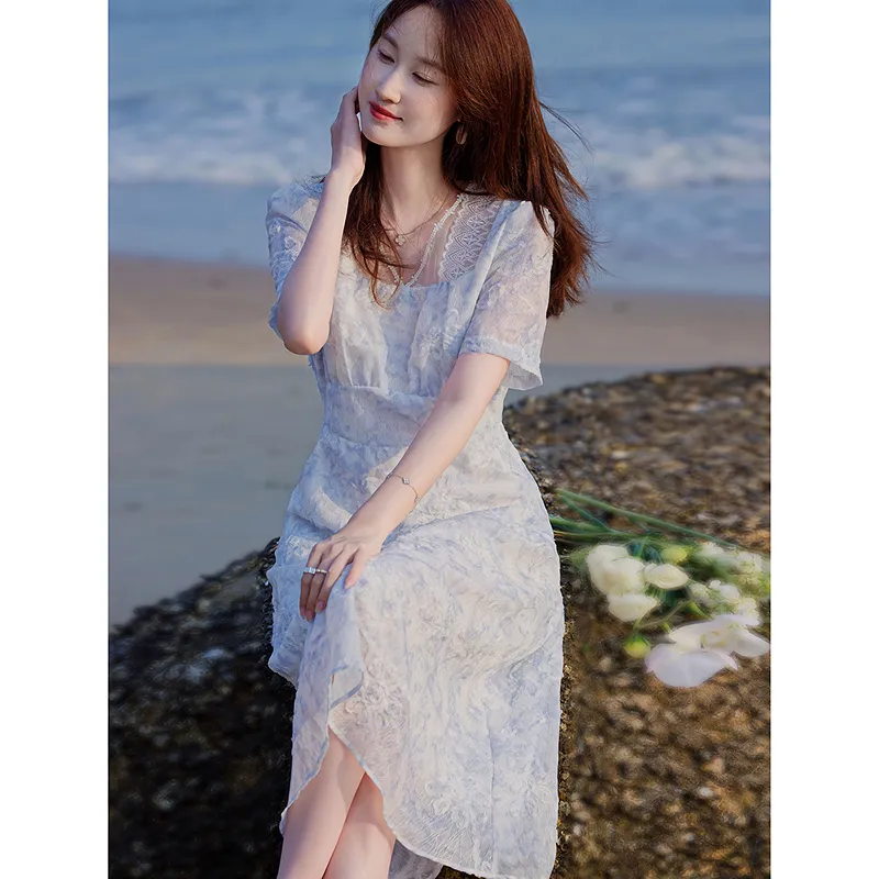 A Paradise For Awakening Short Sleeved Dress Women's-6
