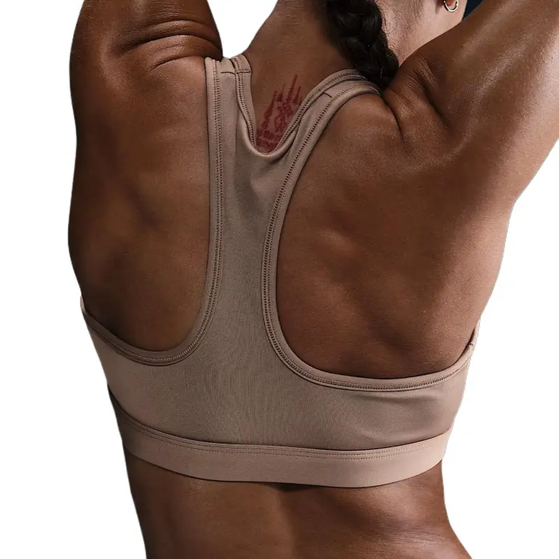 Nike Swoosh Medium Support Sports Underwear Women's Mink Fur Brown-1