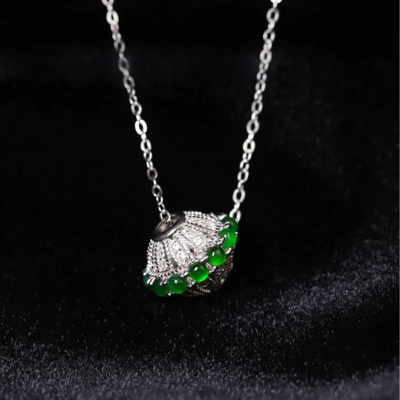 KALAIYIN Ice Glutinous Jadeite Necklaces Women's-2