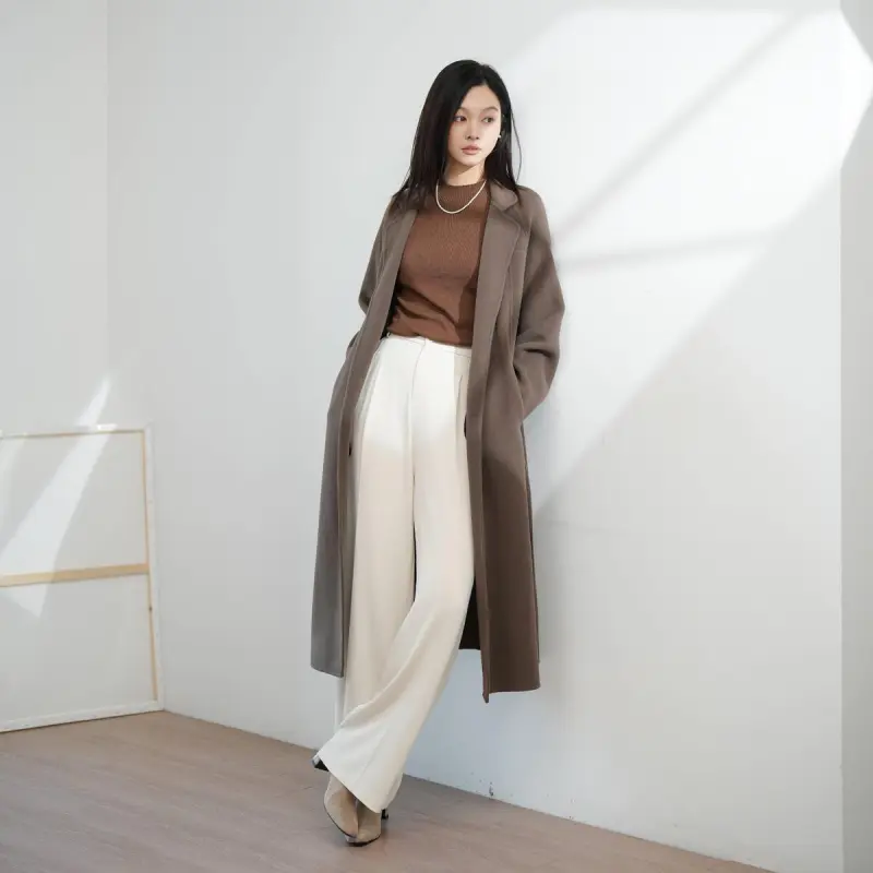 ONE SHALLOW Coats Women's Chocolate-3