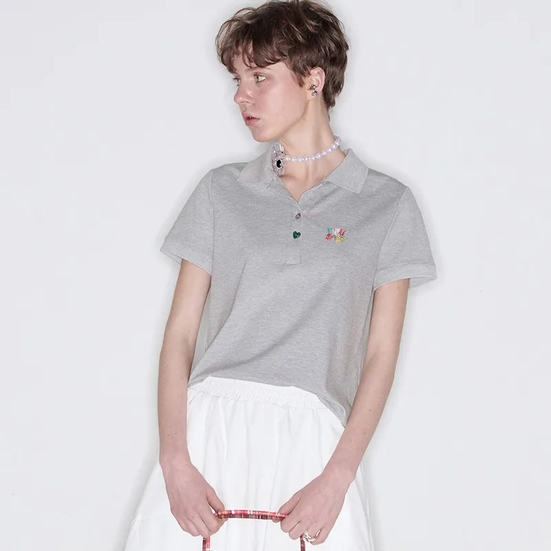 ELF SACK T Shirt Women's Colorful Pearl Gray-5