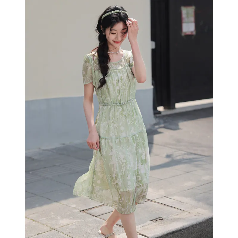 Like The Age Of Water Short Sleeved Dress Women's-2