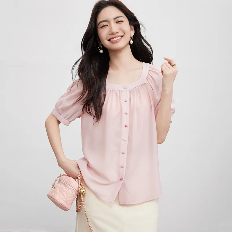SENTUBILA Chiffon Shirt Women's-10
