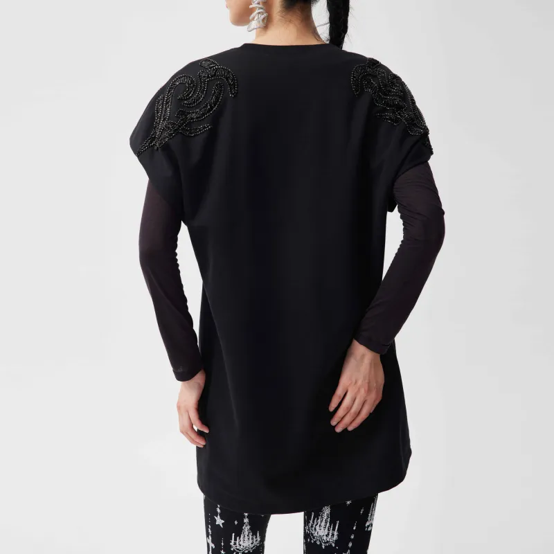 TCH Long Sleeved Dresses Women's Black-4