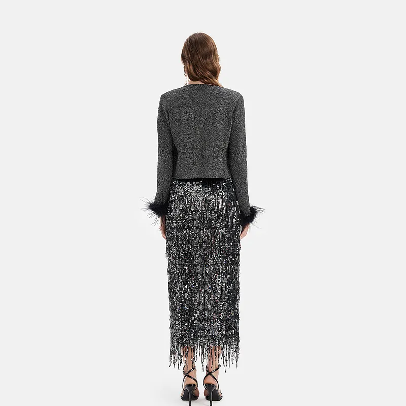 Rich Radi Q's Cropped Coats Women's-4