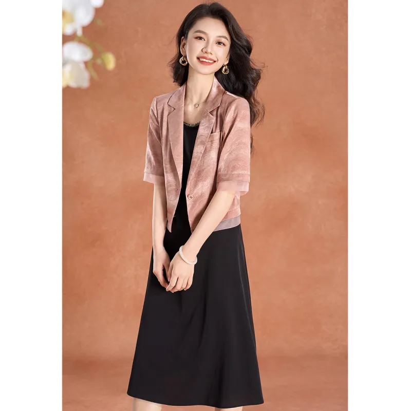 Mylan Two Piece Skirt Sets Women's Pink-6
