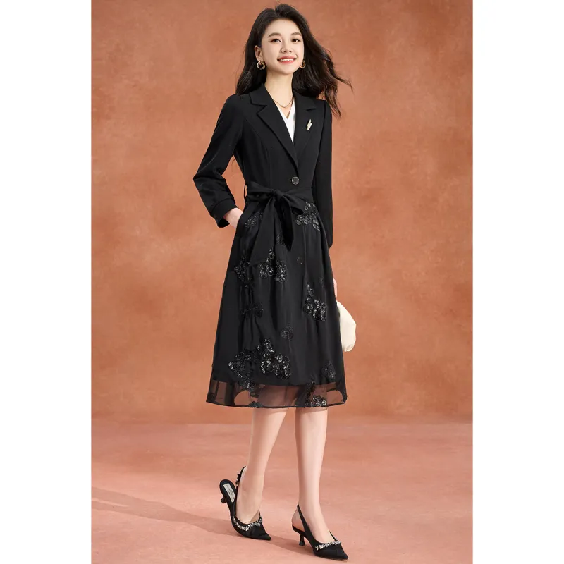 Mylan Trench Coat Women's Black-5