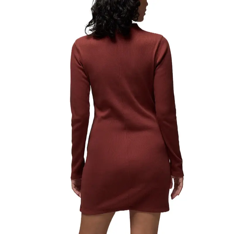 Jordan Women's 1/2 Zip Long Sleeve Knit Dress-0