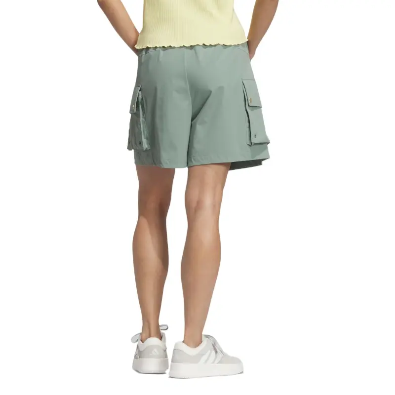 Adidas LUXFLOW Cargo Shorts Women's Light Green-2