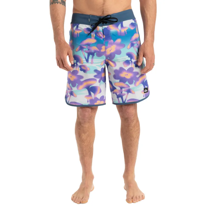 Quiksilver Beach Shorts Men's Blue Purple-3
