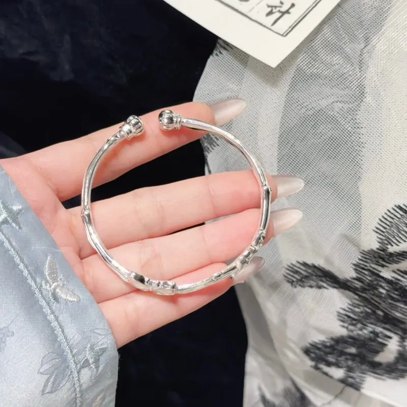 FUYUFU 999 Fine Silver Bangles Women's-2